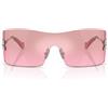 Miu Miu Occhiali da Sole MUB53S 1BC70Y Argento/Rosa Specchiato Donna 44/144/110