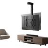 OEM Supporto a muro motorizzato per TV, inclinazione elettrica, design pieghevole, colore nero
