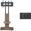 OEM Supporto TV, regolabile in altezza, adatto per televisori da 40-75 pollici, colore nero