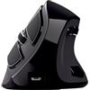 Trust Voxx Mouse Verticale Wireless Ricaricabile Bluetooth o 2.4 GHz, Mouse Ergonomico Senza Filo Programmabile, 9 Pulsanti, Display LED, 1200-2400 DPI, Mac PC Macbook Laptop Chromebook - Nero