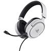 GXTrust Trust Gaming GXT 498W Forta Cuffie Ecosostenibile PS5 e PS4 con Licenza Ufficiale PlayStation 5, Over-Ear, Cavo da 1,2 m, Microfono Staccabile, Jack Audio 3.5 mm, Cuffie Gaming Cablate - Bianco