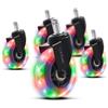 GXTrust Gel Ruote Girevoli LED per Sedia da Gaming 11 mm, Set da 5