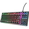 GXTrust Thado Tastiera Gaming TKL Italiano QWERTY, Design Compatto, Nero