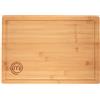 Master Chef MasterChef Tagliere Legno da Cucina, Asse per Pane, Pizza, Aperitivo e altro, Bamboo, con Scanalatura del Succo, 39cm x 27cm x 3cm