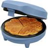 Bestron Waffle Maker, piastra per waffle a forma di cuore, macchina per waffle con antiaderente & indicatoro luminso, collezione Sweet Dreams, 700 watt, colore: Blu