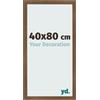 yd. Cornice 40x80 cm Rovere Rustico - Cornice in MDF Bologna | Your Decoration, Vetro acrilico antiriflesso, Montaggio a parete, Adatta per foto, poster o puzzle, Made in Holland