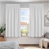 Deconovo Tende Oscuranti per Interni con Fettuccia, 2 Pannelli, 140x160 cm | Termiche Isolanti, 3 Modi di Montaggio, Moderne ed Elegante, per Camera e Soggiorno, Certificato OEKO-TEX, Grigio Perla