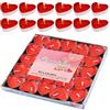 QYEHFCandele a Forma Di Cuore,San Valentino, Candele di tè, Proposta di sposo confessione romantica cena alla luce delle di Valentino,Matrimoni o Anniversari (50PCS rosso-3.2CM)