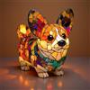 LEKEFETO Corgi Lampada da Comodino 3D Serie Cane Resina Colorata Luce Notturna per Animali Domestici Lampada Decorativa 3D Corgi Corgi Corgi Amante