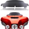 JMTBNO Parabrezza Onda Nero 11,4 cm Compatibile per Harley Davidson Touring Street Glide/Electra Glide/Ultra Limited/Tri Glide FLHT FLHX FLHXS FLHTK 2014-2024