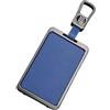 Rondrive Custodia per chiave auto Cover Protettiva Compatibile con Volvo EX30 EX40 EX90 EM90 Polestar 3 4 2024 2025 NFC Carta Chiave Custodia Borsa Telecomando Decorazione Accessorio Auto - Nero Blu