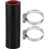 Motoforti Tubo In Silicone Nero Rosso 1 Set Per Refrigerante Universale | Diametro Interno 22mm, Lunghezza 100mm, Spessore 5mm, 0 Gradi, Con 2 Morsetti, Adatto Per Vari Liquidi