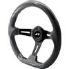 Simoni Racing GIAU Volante Sportivo Universale in Carbonio ed Ecopelle Forata - Colore Nero