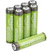 Amazon Basics confezione da 8 batterie ricaricabili AAA NiMH ad alta capacità, 850 mAh, 1,2 V, ricaricabili fino a 500 volte, precaricate
