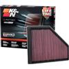 K&N Filters 33-3136 Filtro Aria Sportivo Filtro aria motore quadrato Filtro a lunga durata