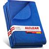 ALCLEAR 820901_2 set 2 panni microfibra, asciugamano auto XXL 60x40 cm