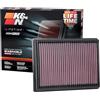 K&N Filters 33-3131 Filtro Aria Sportivo Filtro aria motore quadrato Filtro a lunga durata