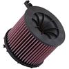 K&N Filtro Aria di ricambio compatibile con Audi A4 (8W/B9) / A5 (F5) / Q5 (FY) 2.0 (Diesel incl. Quattro) 2016- (E-0648)
