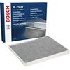 Bosch Filtro Abitacolo ai Carboni Attivi R2537, Filtro di Ricambio - Contro cattivi odori, polline e polvere per un'aria più pulita all'interno del veicolo