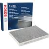 Bosch Filtro Abitacolo ai Carboni Attivi R2431, Filtro di Ricambio - Contro cattivi odori, polline e polvere per un'aria più pulita all'interno del veicolo
