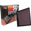 K&N Filtro Aria di ricambio compatibile con Jaguar XE/XF/F-Pace 3.0 2015- (sinistra) (33-3075)