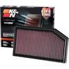 K&N Filtro Aria di ricambio compatibile con Jeep Wrangler JL 2.0 & 3.6 2018- (33-5076)