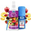 Blum Manufaktur Blum 100ml Detergente PROFUMATO per schermi FRUIT BOWL + panno microfibra 30x30cm - Pulitore schermo TV, laptop, notebook, PC, monitor, smartphone - Pulizia senza aloni per pulire, pulisci