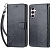 KENHONER Custodia per Samsung Galaxy A55 5G Cover, Nero