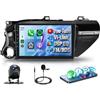 Rimoody Autoradio per Toyota Hilux AN120 2015-2020 Senza Fili Carplay Android Auto You-Tube Vi-Link Bluetooth FM/RDS DSP EQ, 10.1 Pollici Touchscreen Radio Mirror Link USB SWC Telecamera Posteriore