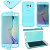 ebestStar - Cover Compatibile con Samsung S6 Galaxy SM-G920F, G920 Custodia Silicone Portafoglio Gel TPU, Protezione Anti Shock AntiGraffio +Penna, Blu [Apparecchio: 143.4x70.5x6.8mm, 5.1'']