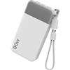 NOBIS Power Bank 20000mAh 90W Caricatore Portatile per Laptop | Powerbank con Ricarica Rapida Cavo C-C Staccabile Display Digitale e 4 Porte (2 USB-C + 2 USB-A) per iPhone Android e Tablets