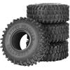 KEEDA 4 pneumatici RC da 1,55 pollici per 1:10 RC Crawler Auto D90 TF2 Tamiya CC01 LC70 LC80 MST JIMNY Axial 90069 (95 x 35 mm C)