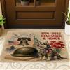 Generic Zerbino nero per il 250° anniversario dell'Alaskan Malamute, per ingresso esterno e interno, 73 x 43 cm, commemorativo per il 4 luglio, lavabile, piccolo tappeto patriottico per patio, garage, scarpe