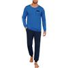 Uniexcosm Pigiama Uomo Lungo, Colori Assortiti | Composizione variabile: 95% cotone e 5% elastan oppure 65% cotone e 35% poliestere, morbida per dormire e casa