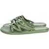Ipanema 83606 Meu Sol Slide Green Sandali per Donna in gomma verde con zeppa bassa