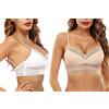 iClosam Reggiseno Schiena Scoperta Donna in Pizzo con Schiena Bassa Nuda Invisibile Comfort S-XXL