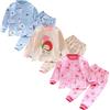 XM-Amigo 3 Set Pigiami a Maniche Lunghe in Cotone Bambina,6Mesi-7Anni | 6 pezzi, completo pigiami morbido in cotone, ideale per casa, utilizzabile anche come sottostrato nella mezza stagione.