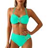 EODJXIO Costume Intero Nero Ragazza Piscina Swimsuit Donna Costumi da Bagno Donna Due Pezzi Taglie Forti di Bikini Ciclo mestruale