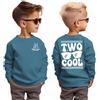 CM C&M WODRO 2° compleanno ragazzo felpa due cool maglione per bambini secondo compleanno felpa autunno inverno manica lunga bambini annunci abbigliamento cotone, Blu, 2 Jahre