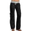 YCBMINGCAN Pantaloni cargo da donna, lunghi, casual, per allenamento, jogging, fitness, a vita alta, pantaloni cargo softshell