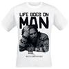 The Big Lebowski T-shirt Big Lebowski Life Goes On Man The Dude bored maglia Uomo
