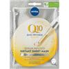 NIVEA Q10 POWER - Maschera antirughe e rassodante per 10 minuti, confezione da 5 (5 x 1 pezzo), con effetto antirughe, cura del viso rassodante