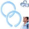 Generico Tubo Rinfrescante per Collo, Collare Fresco Ghiacciato (Blu) | Fascia Rinfrescante Indossabile a 360°, Struttura Anti-Perdite, Raffreddamento Prolungato per Sport, Attività all'Aperto