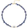 KOOUNUATA Evil Eye collana di pietra per le donne Natural Gemstone con chiusura aragosta choke boho Beach Jewelry.