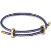 GNOCE Bracciale Basic Rosa Blu Rosso Viola Regolabile con 2 Stopper, Bracciale in Acciaio inossidabile per Donne, Regalo di Charm Festivo per Lei