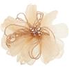 LIFKICH Spilla a Fiore da Donna in Stoffa, Design Elegante Oro