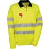 Cofra Polo alta visibilità New Sun giallo fluo con bande riflettenti Personalizzate o neutre