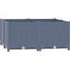 vidaXL Fioriera Rialzata 80x80x38 cm in Polipropilene