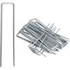 Garronda Picchetti da Giardino a U in Metallo Argento, 50 Pezzi GD-0179