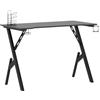 vidaXL Scrivania da Gaming con Gambe a Y Nera 110x60x75 cm
